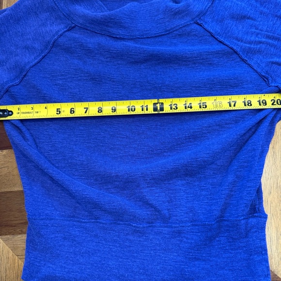 We The Free Palisades Cobalt Off-Shoulder Sweater free people - Picture 9 of 10